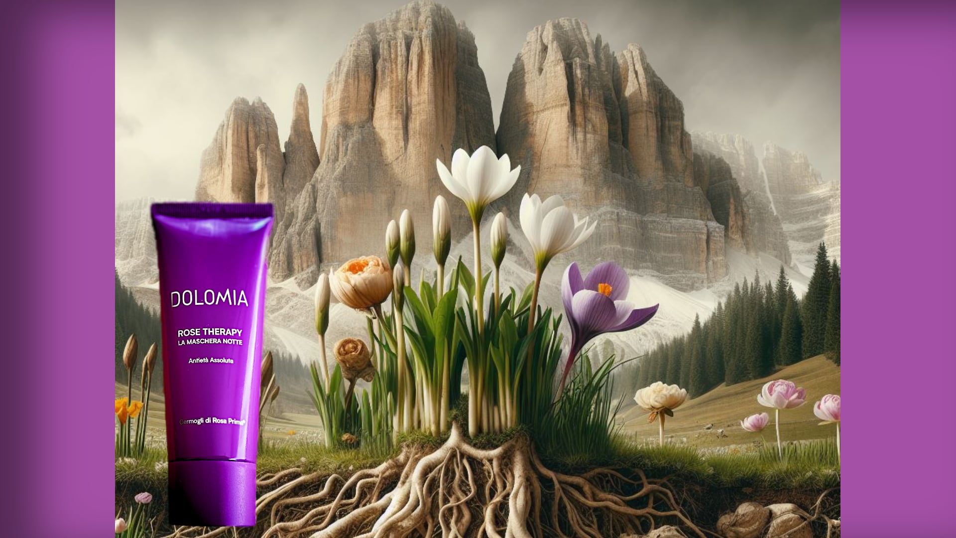 maschera rose terapia dolomia