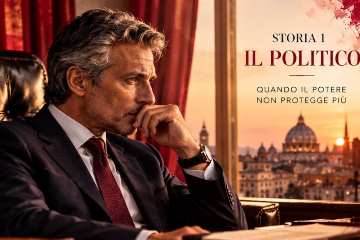 Illustrazione della prima storia: il politico